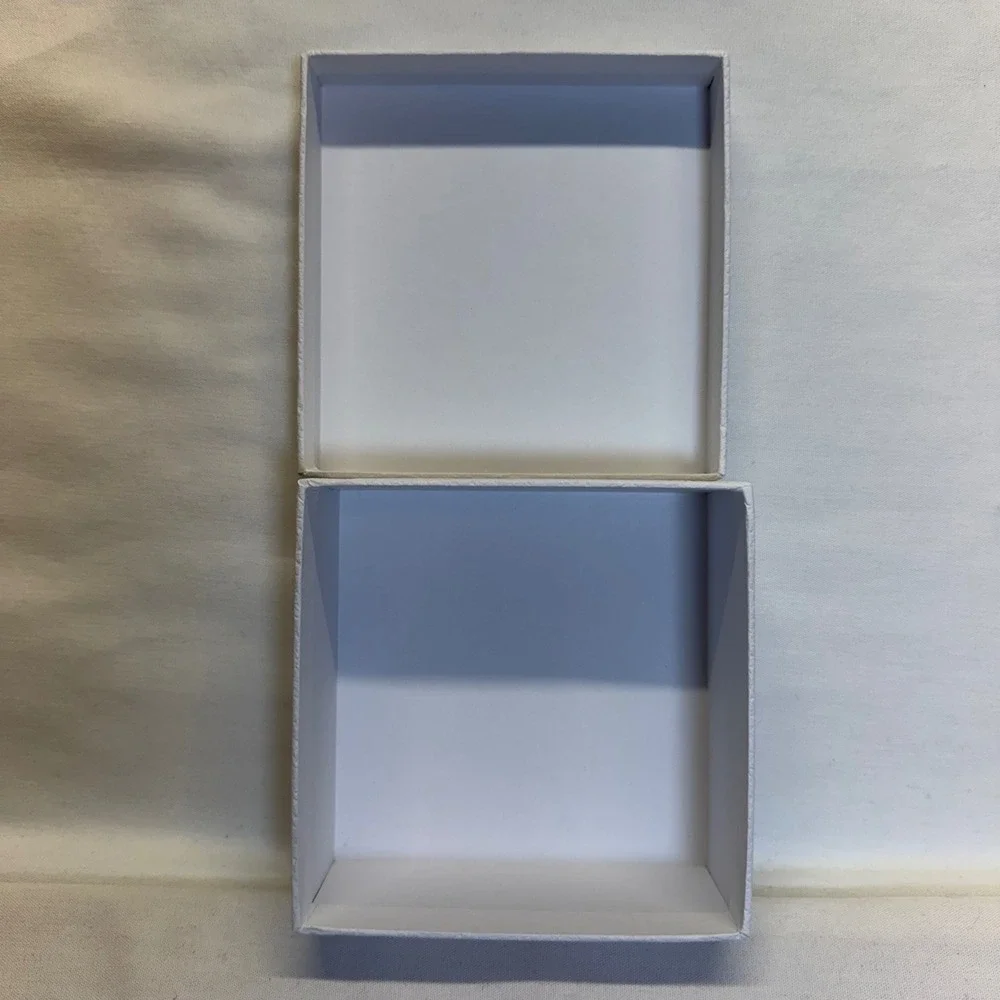 Dior Empty Gift Box Lot of 4 White Gold Black Logo Tissue Paper Luxury Packaging